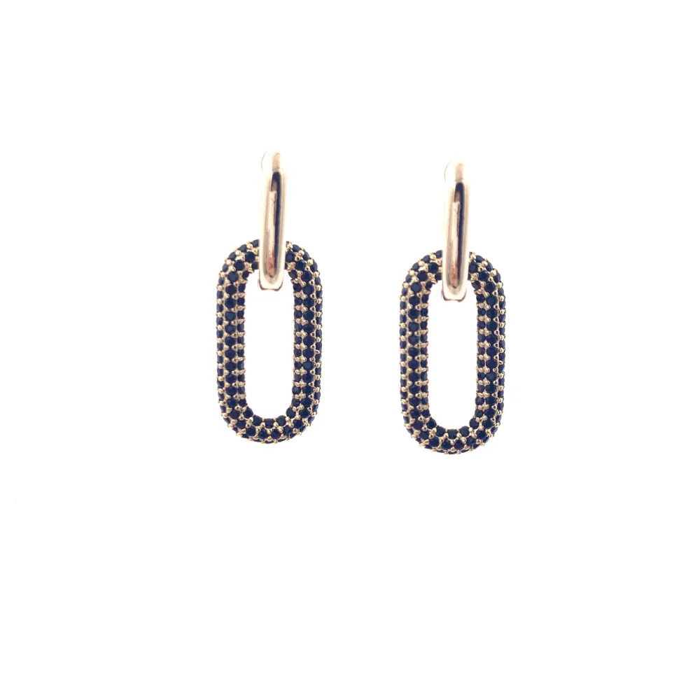 OMZ5976-Ovale-Orecchini con Cubic Zirconia - OMZ5976-Ovale-Orecchini con Cubic Zirconia