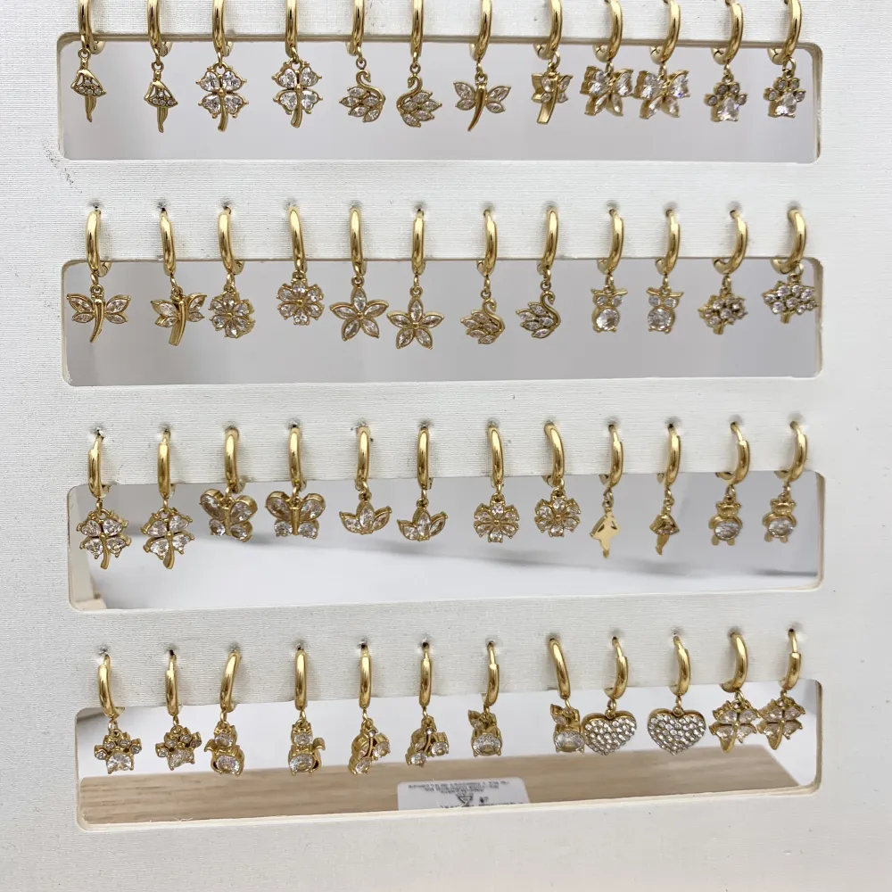 Mix Soggetti Pendenti-36paia orecchini in Acciaio - OPA-103-AA2938-2957E