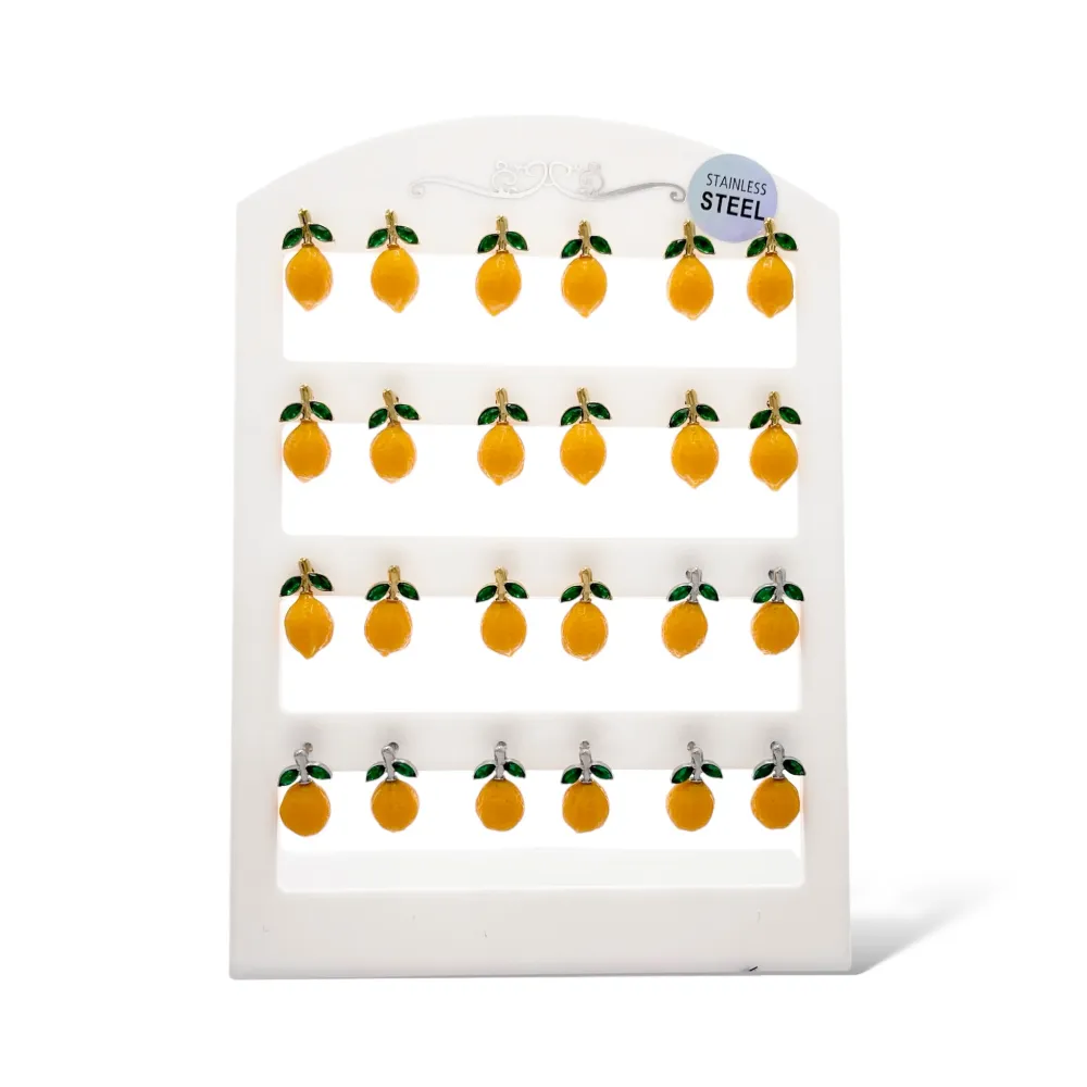 Limone-12Paia Orecchini in Acciaio - OPA-103-AA4843E