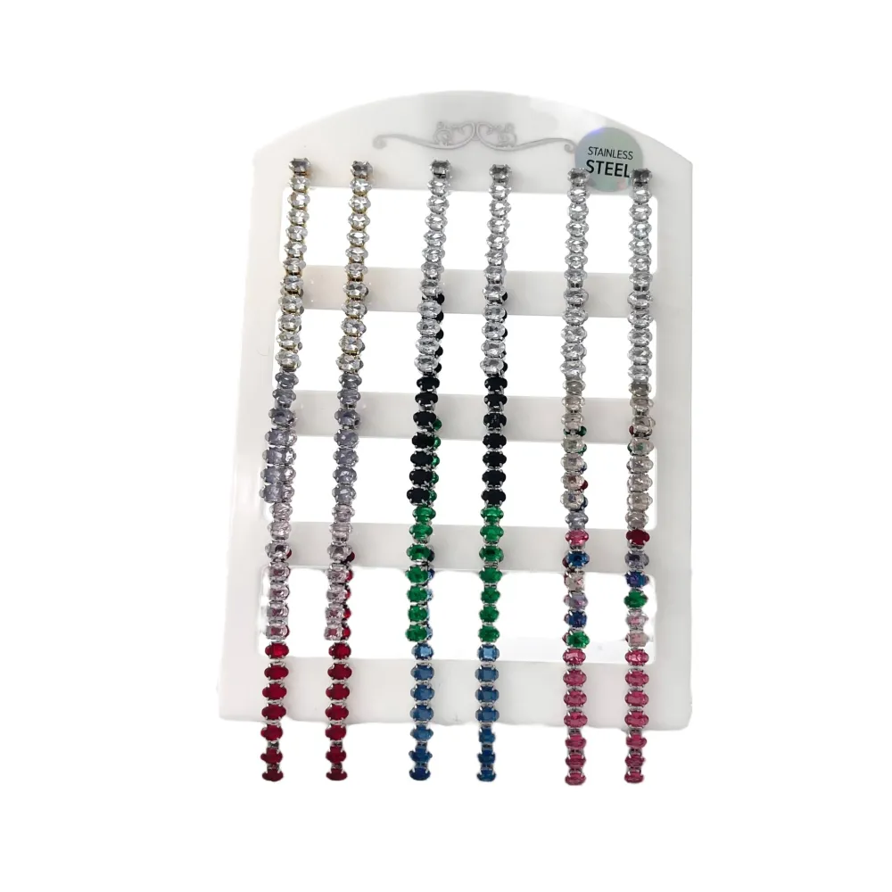 Tennis Ovale-Orecchini in Acciaio - OPA-450-1070