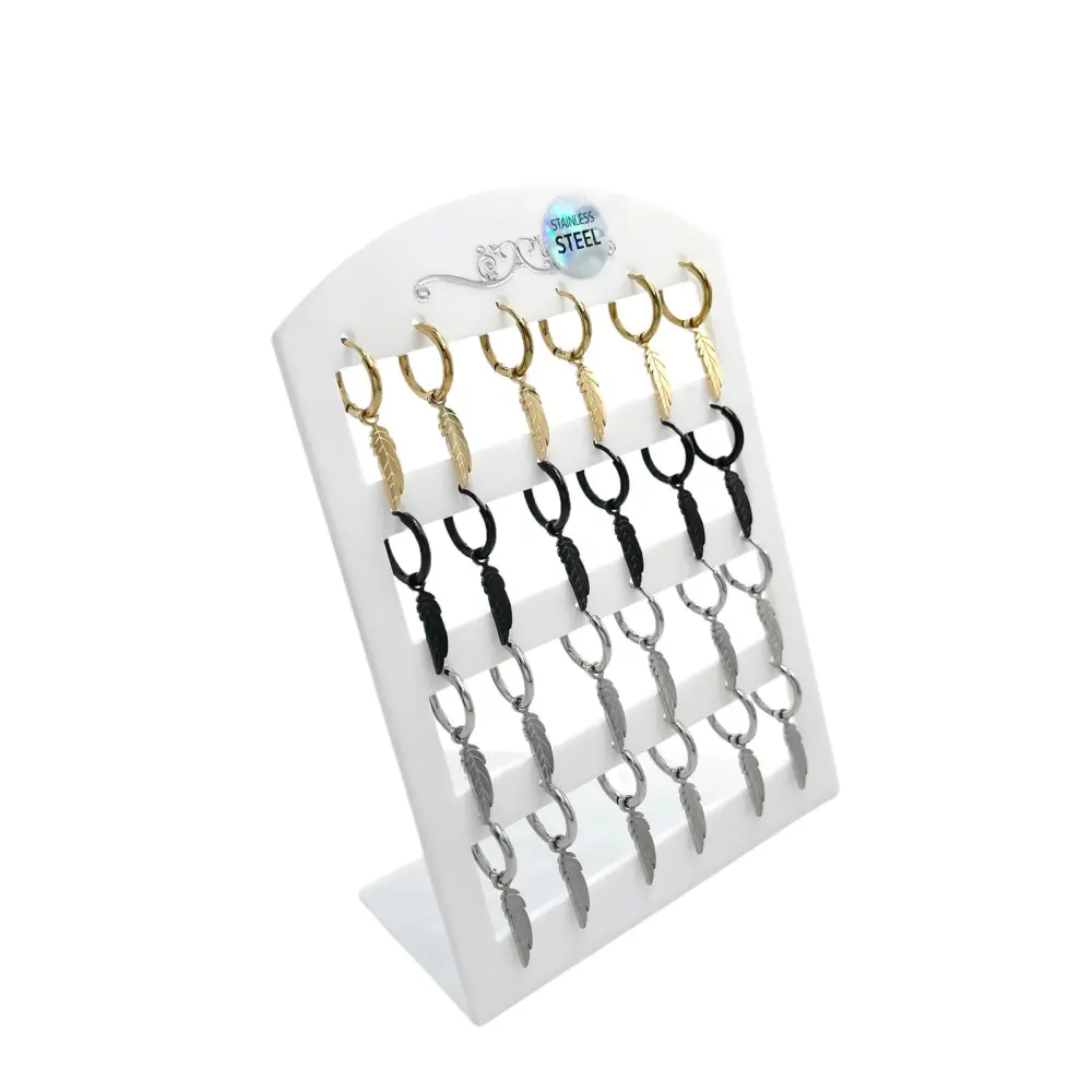 Ale-12 Paia Orecchini in Acciaio - OPA-450-318