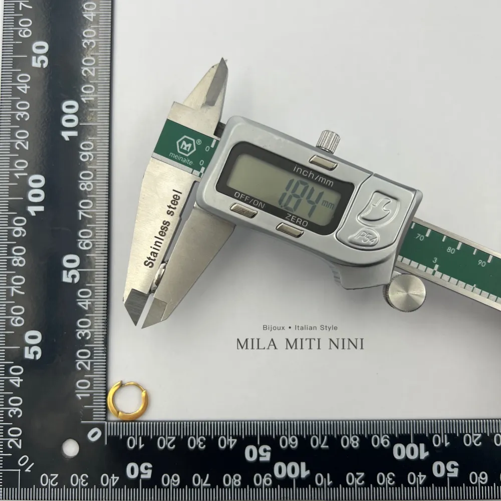 Cerchio Quadrato 2x9-12 Paia Orecchini in Acciaio - OPA-450-366