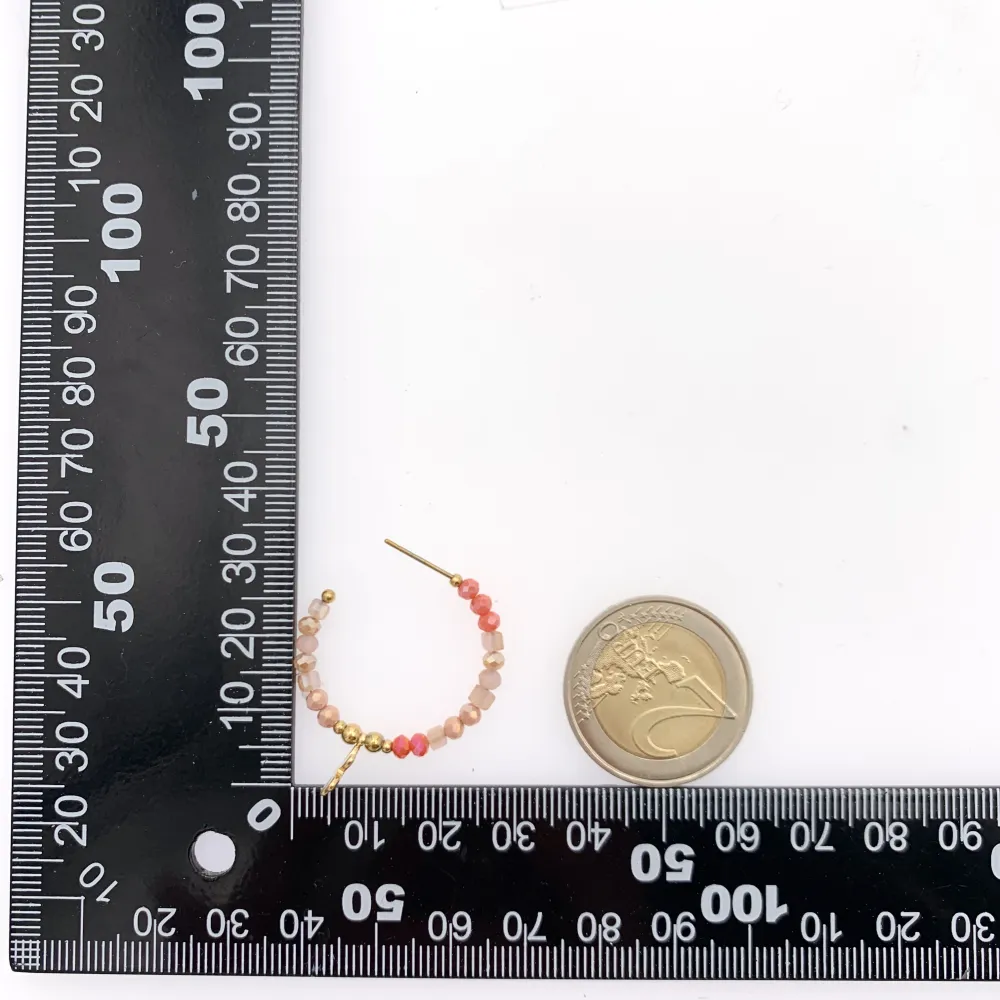 Cerchio Colorato con Pendenti Mix-36paia Orecchini in Acciaio - OPA-732-201