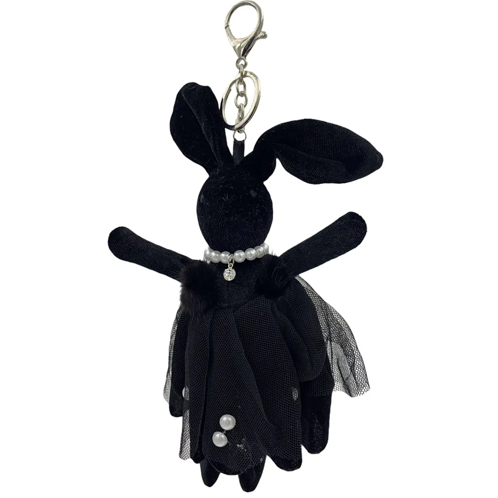 PKM6263-Coniglio Velluto-12Pz Portachiavi Misti - PKM6263-Coniglio Velluto-12Pz Portachiavi Misti