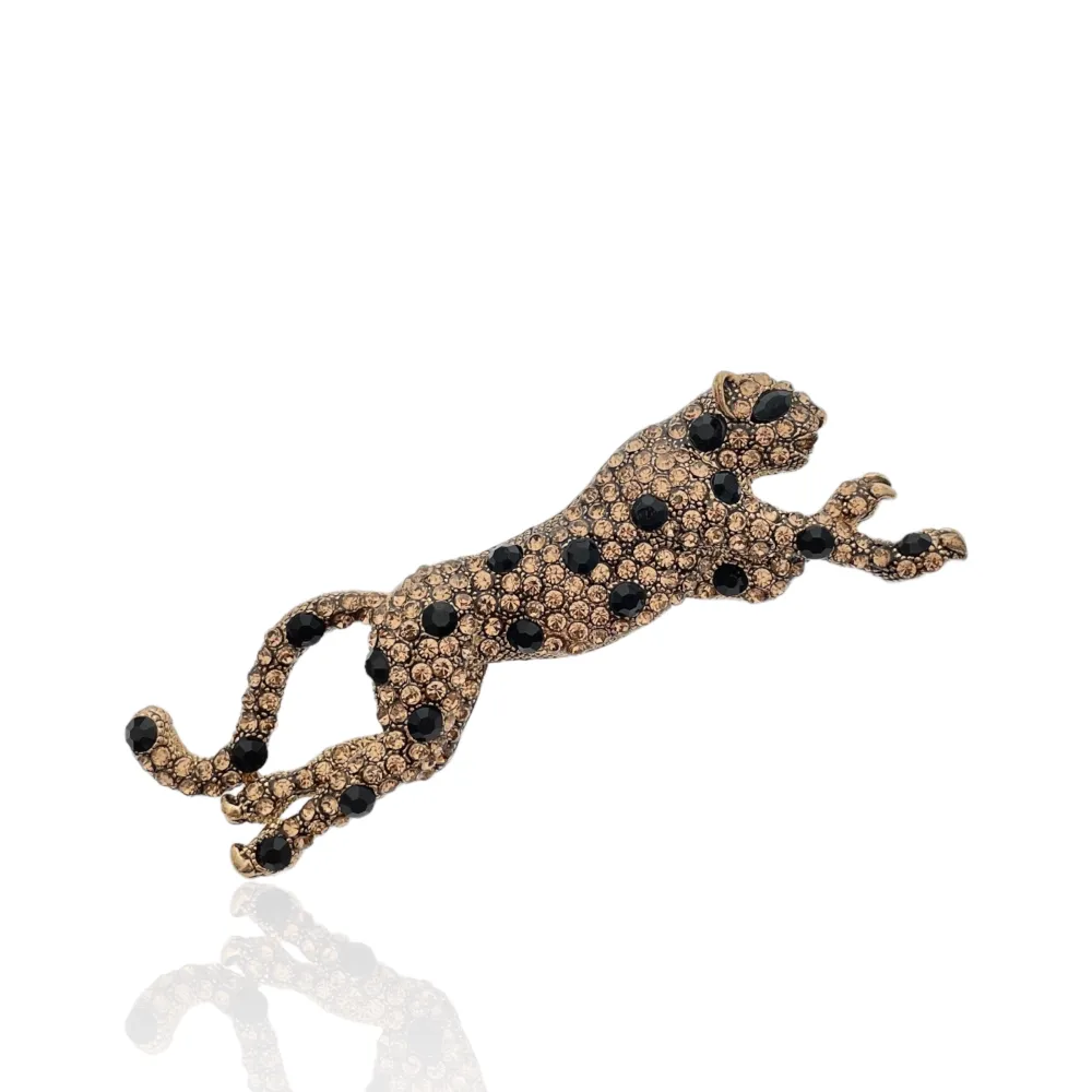 Pantera-Spilla con Strass - SPM-321-179