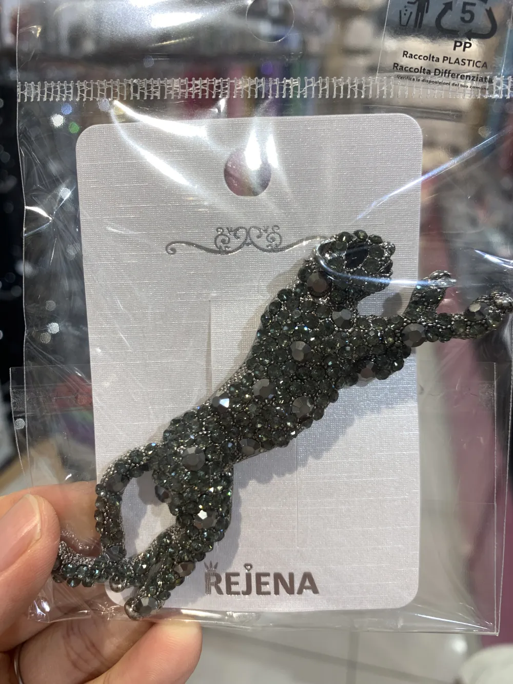 Pantera Media-Spilla Grossa in Metallo - SPM-321-180 Pantera