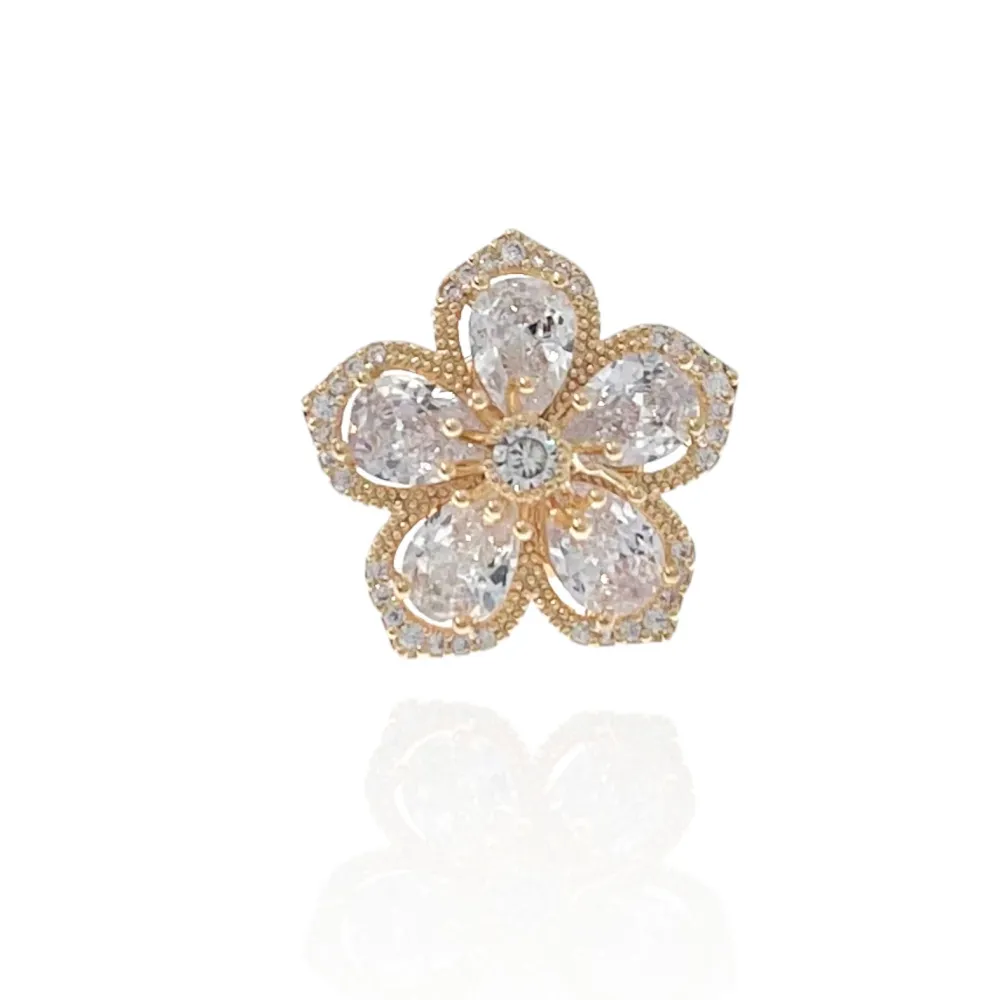 Fiore-Spilla Piccola con Zirconia - SPM-506-190