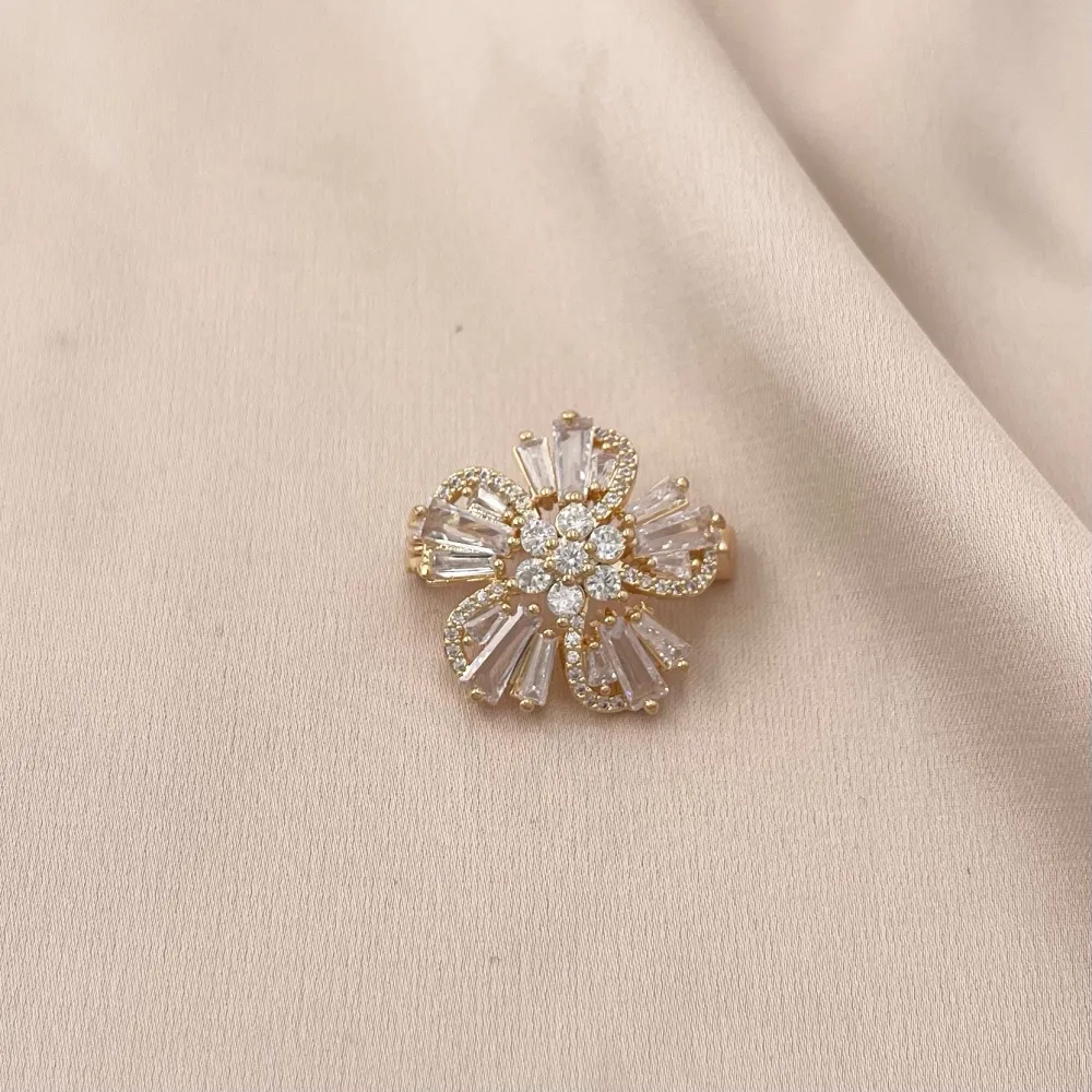 Fiore-Spilla Piccola con Zirconia - SPM-506-201