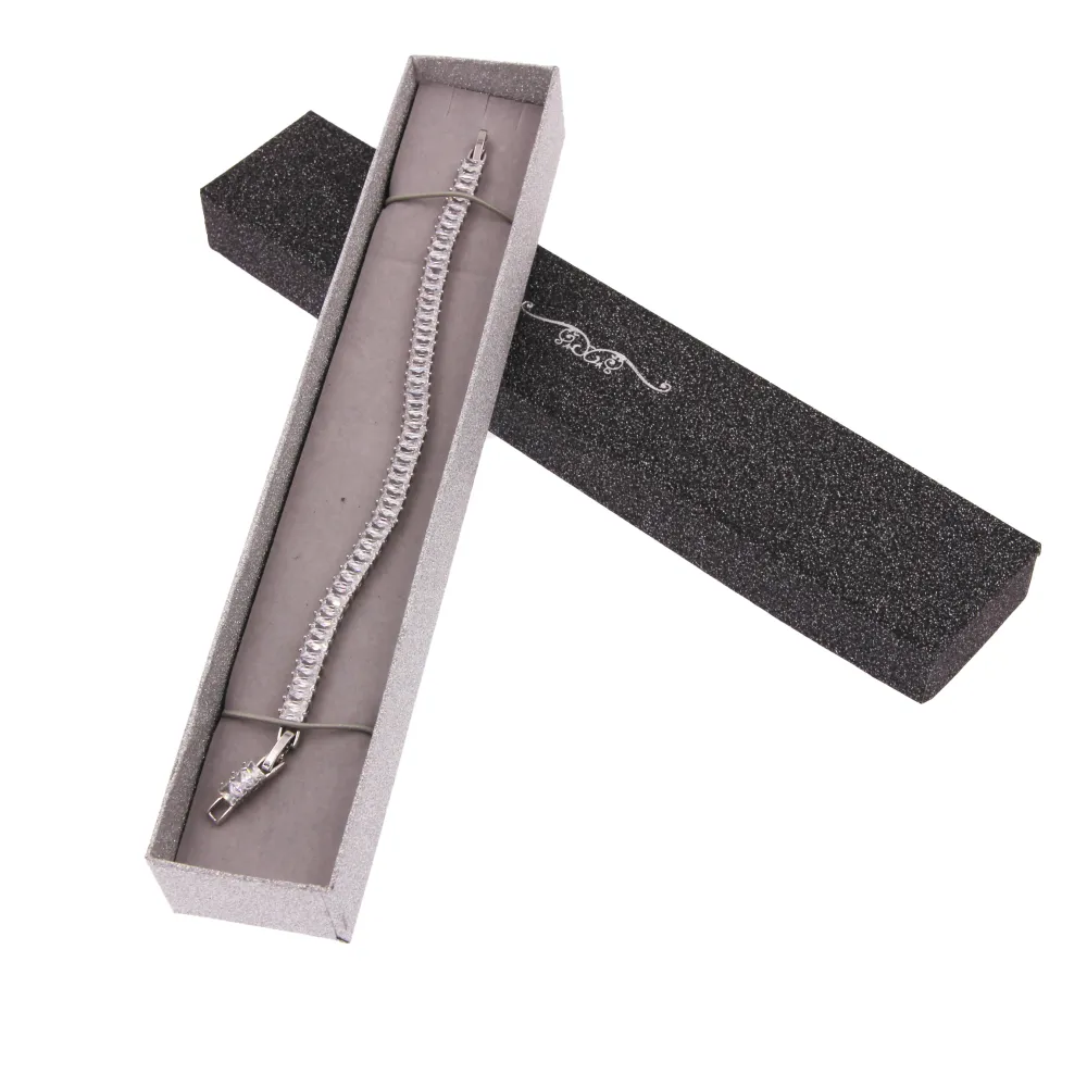 ST-Rettangolare 4x22,5x2,5cm 2560- Scatola Regalo Satinato - ST-Rettangolare per Bracciale 2560- Scatola Regalo Satinata