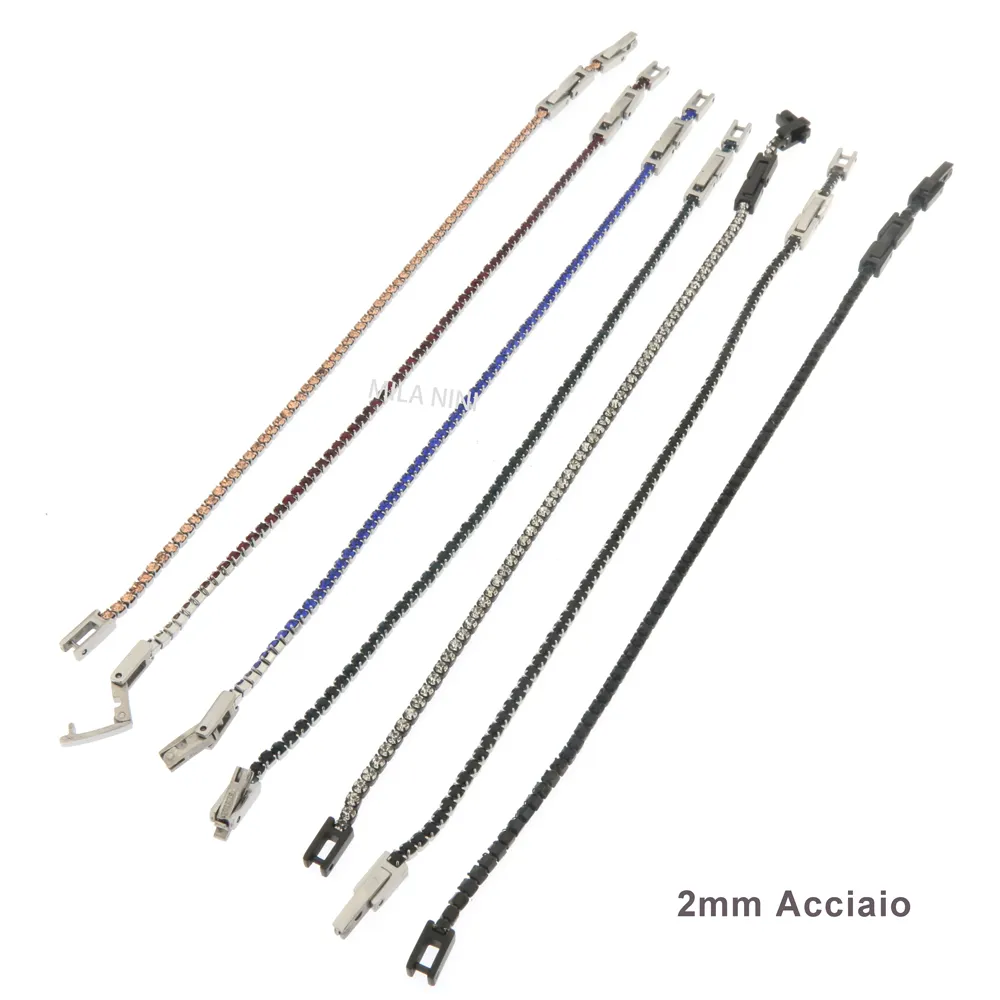 2 mm - Tennis Acciaio e Zirconi_2