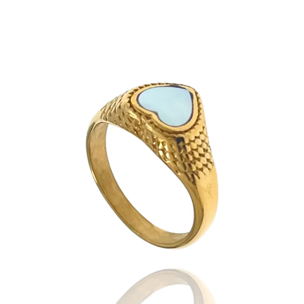 Cuore-Anello in Acciaio con Misura - AAM-105-192