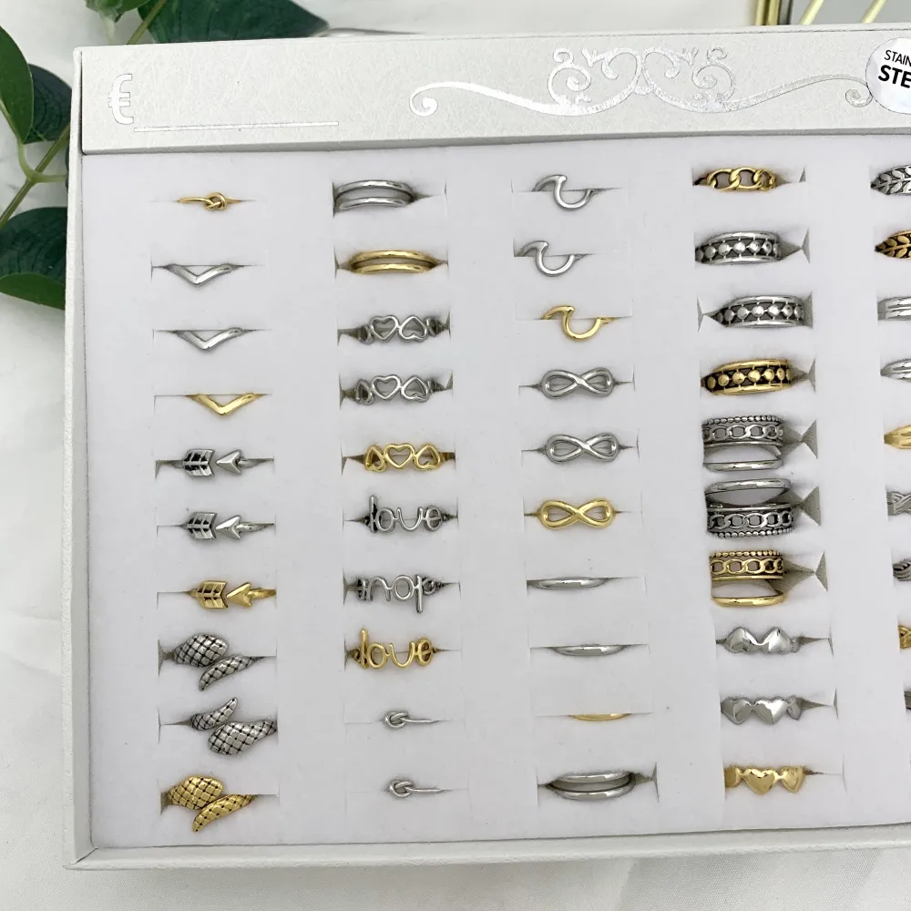 Mix Soggetti  Farange-60pz Anelli Regolabilo da Farange/Mignolo - AAR-103-1446-1465R