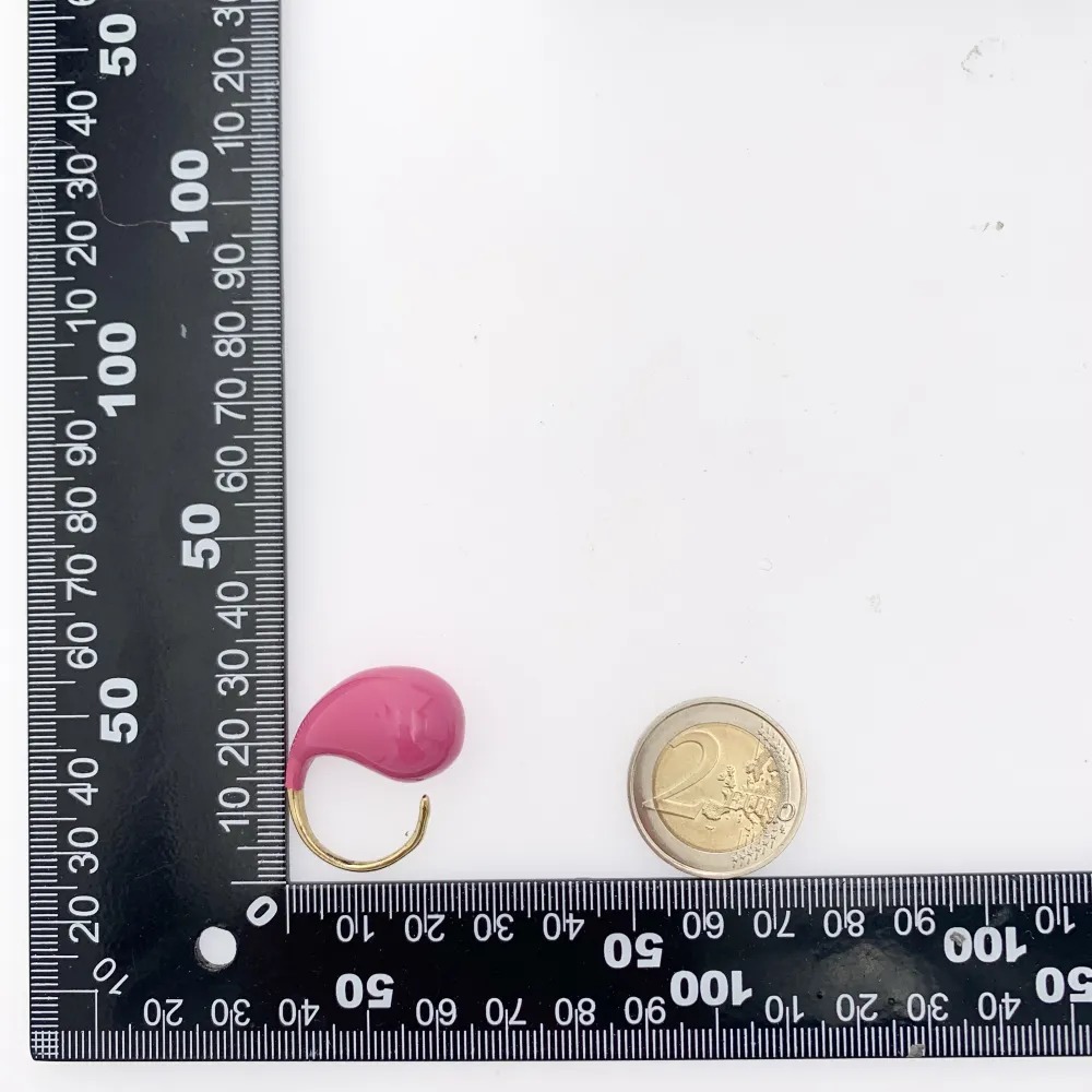 Goccia Smaltata-36pz Anelli Regolabili in Acciaio - AAR-103-AA3317R 36p