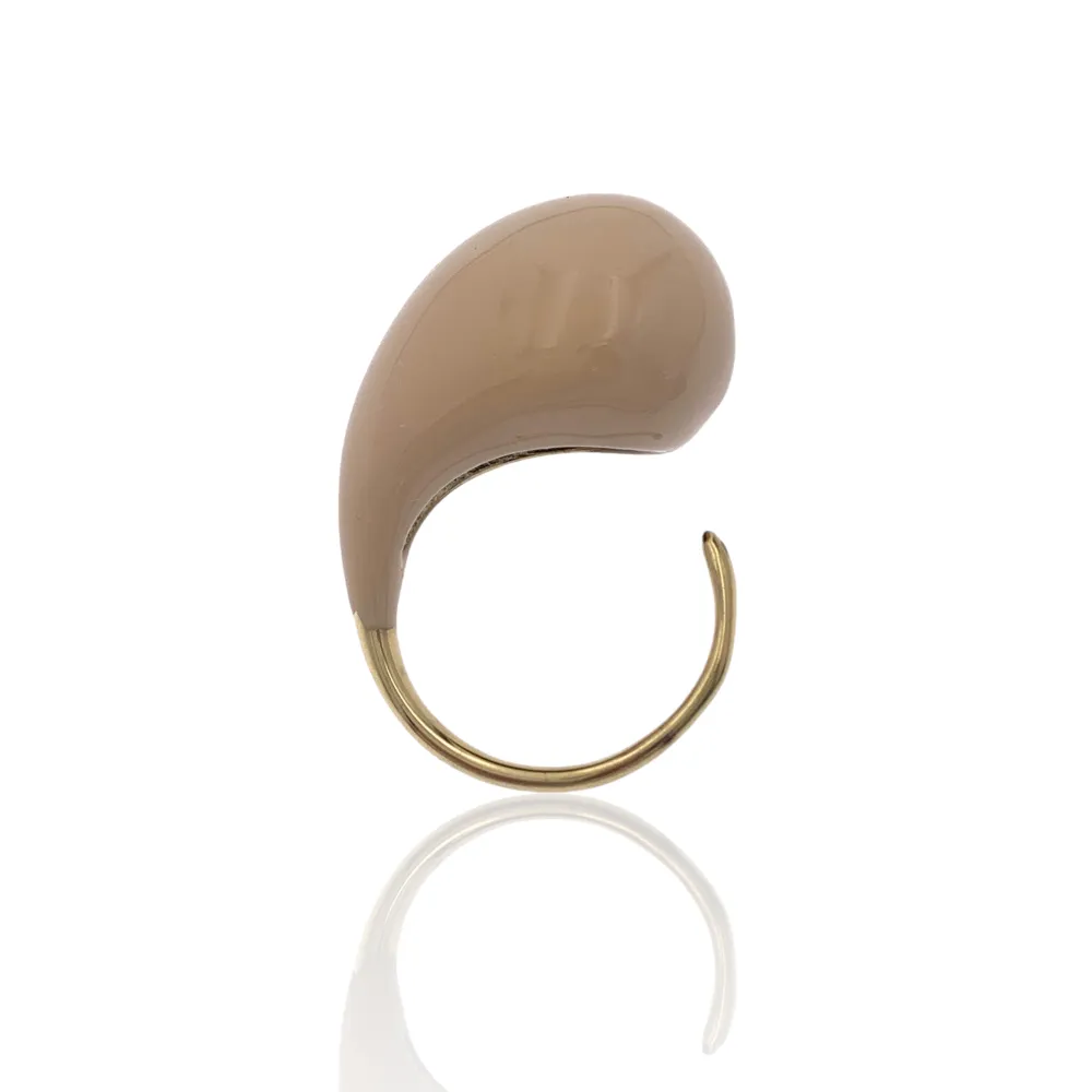 Goccia Colorato-Anello Regolabile in Acciaio - AAR-103-AA3317R