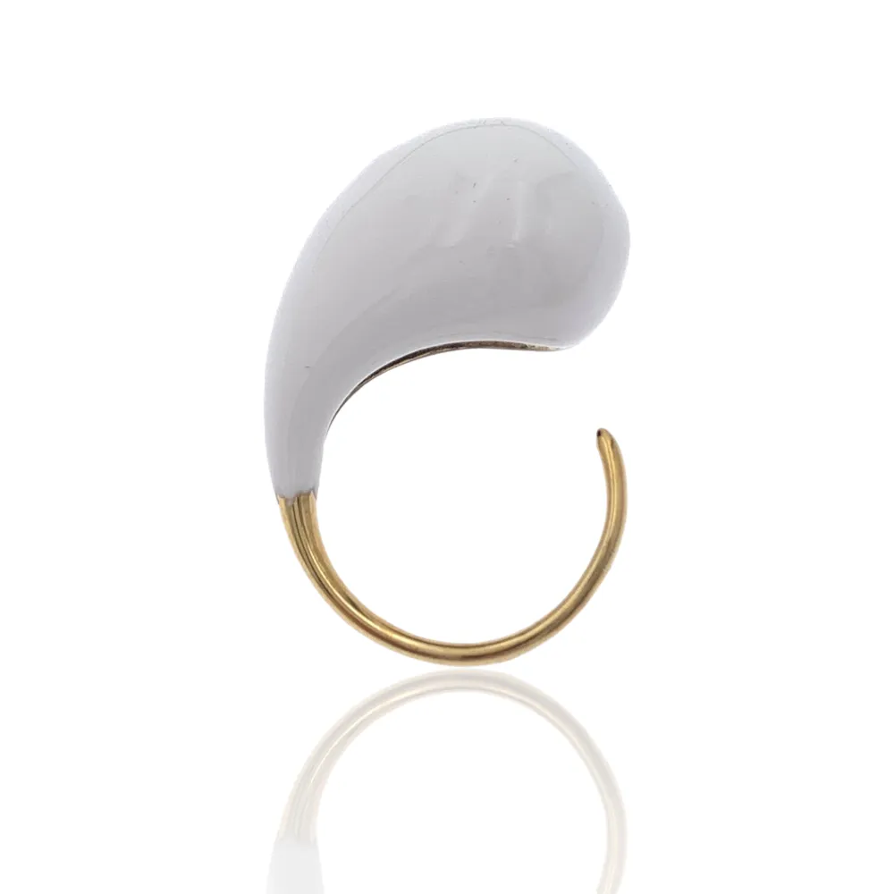 Goccia Colorato-Anello Regolabile in Acciaio - AAR-103-AA3317R