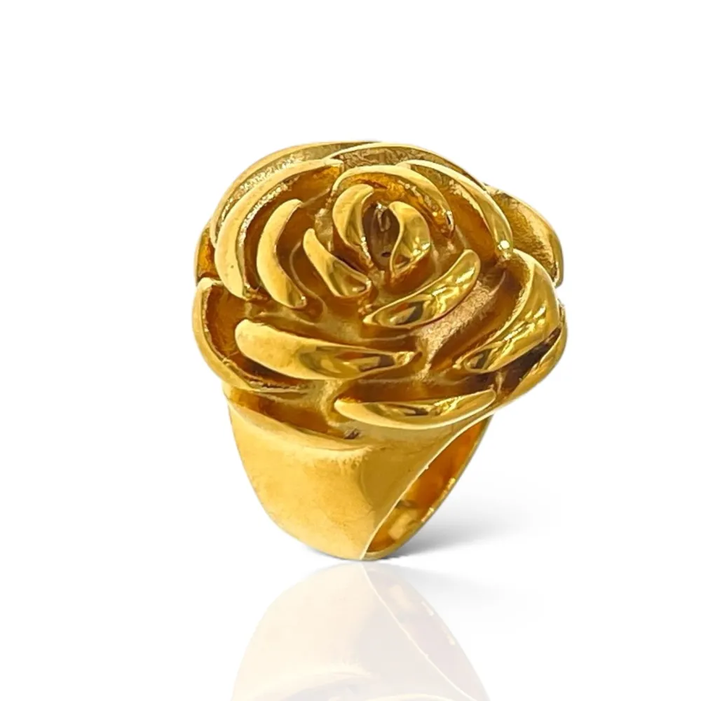 Rosa -Anello Regolabile in Acciaio - AAR-103-AA4455R