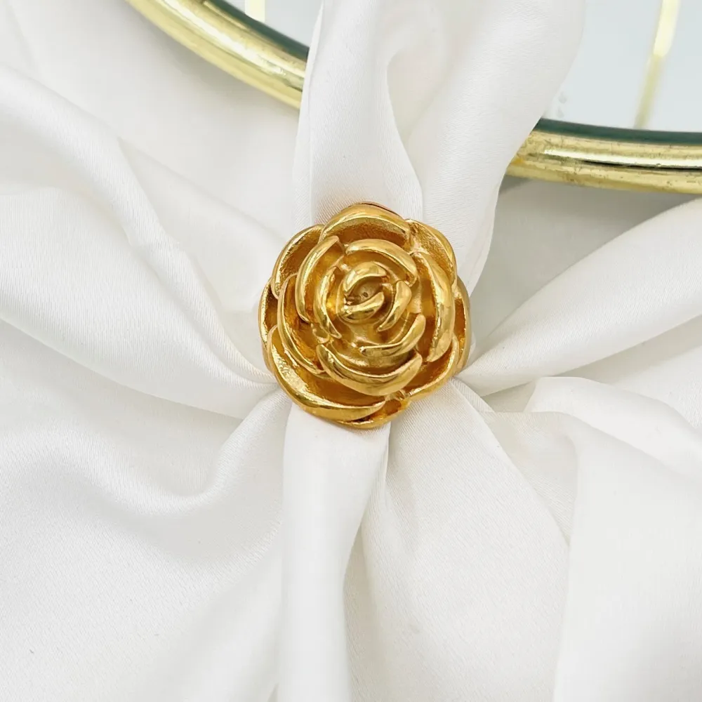 Rosa -Anello Regolabile in Acciaio - AAR-103-AA4455R