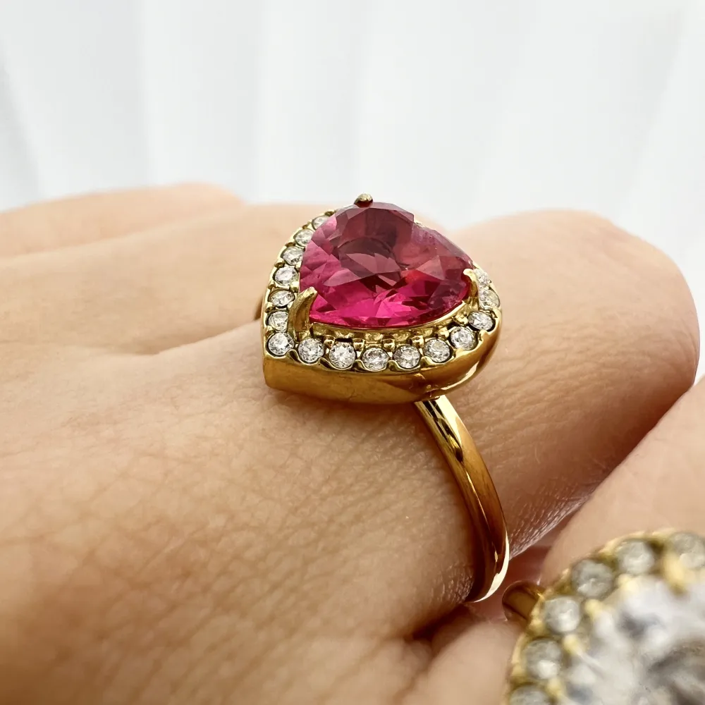 Cuore -36pz Anelli Regolabili in Acciaio - AAR-103-AA4707R