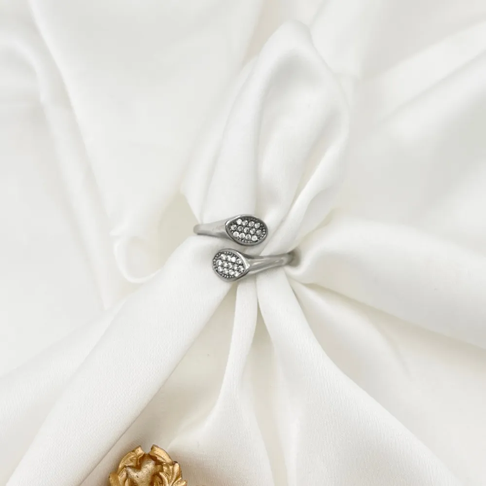 Semplice -Anello Regolabile in Acciaio - AAR-103-AA5180R