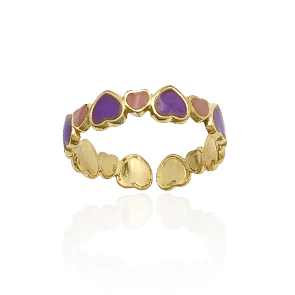 Mix Modelli Smaltati-76pz Anelli Regolabili in Acciaio - AAR-105-172