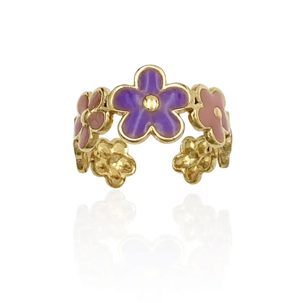 Mix Modelli Smaltati-76pz Anelli Regolabili in Acciaio - AAR-105-172