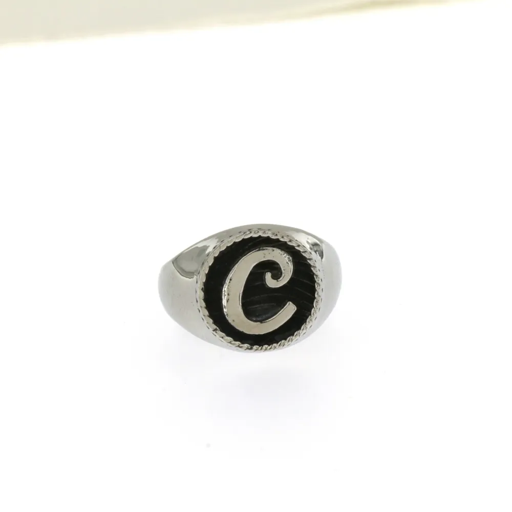 AAR-INIZIALE 5410 - Anelli in Acciaio Regolabile - AAR5414-INIZIALE- Anelli in Acciaio Regolabile