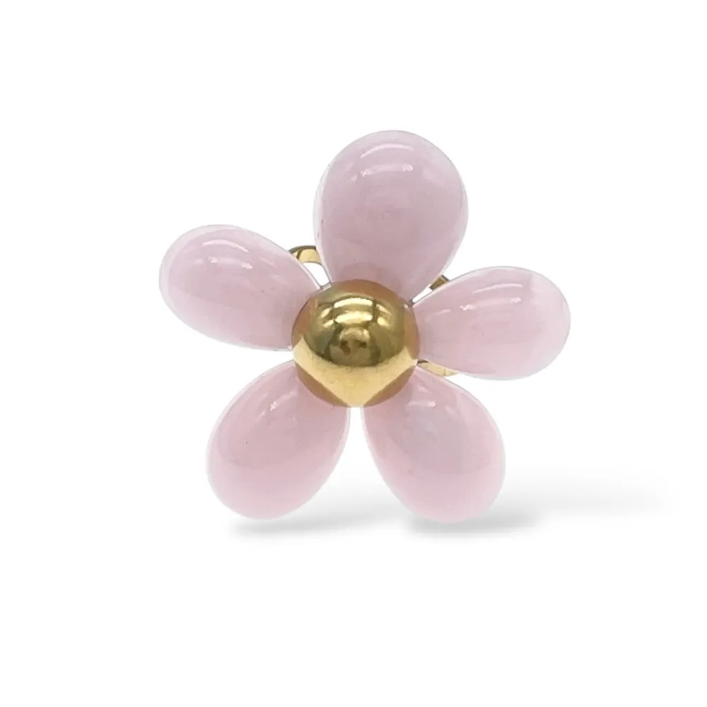 Fiore  -Anello Regolabile in Acciaio - AAR-732-394