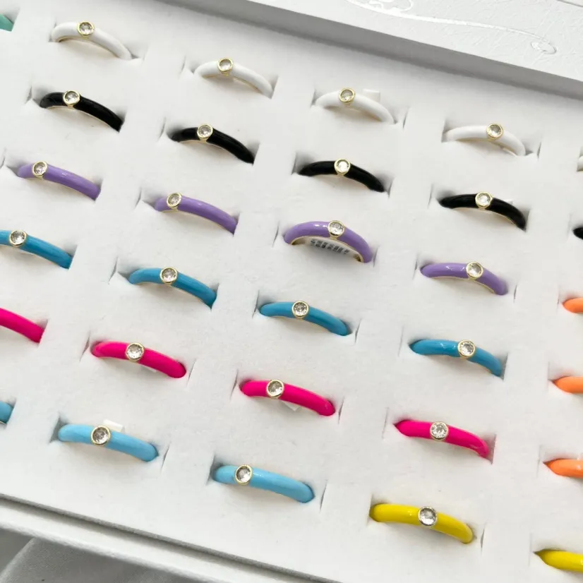 Punto Luce-36Pz Anelli Smaltati Regolabili - AMR-426-42