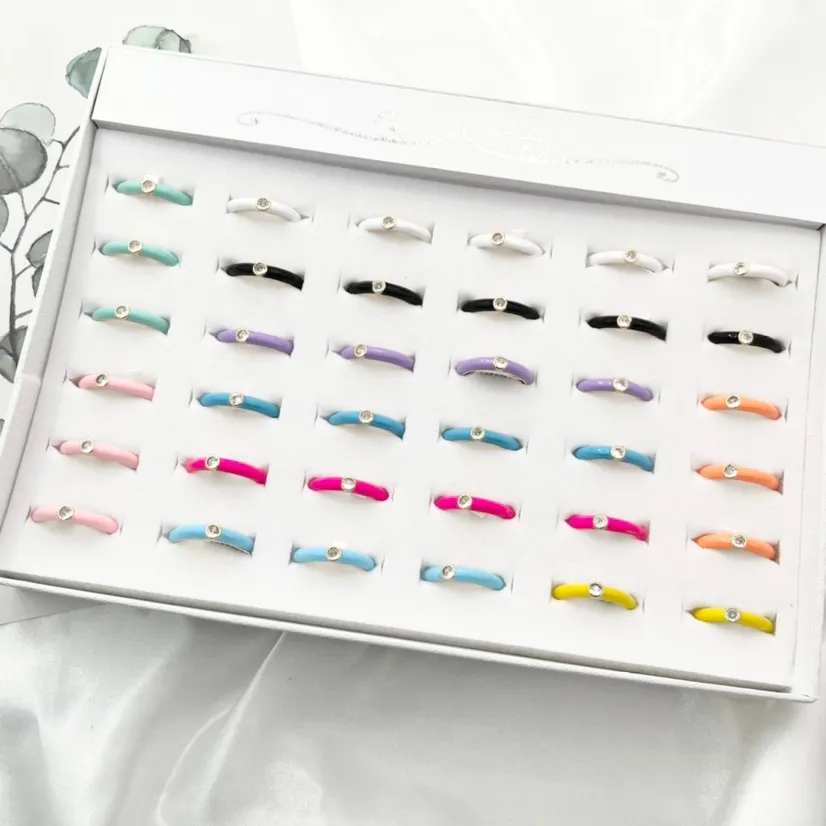 Punto Luce-36Pz Anelli Smaltati Regolabili - AMR-426-42