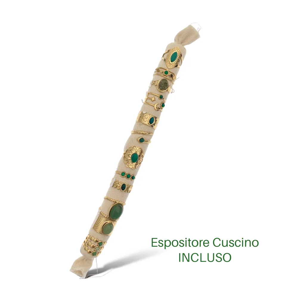 Mix Modelli Colorati-12pz Anelli in Acciaio - APA-732-119