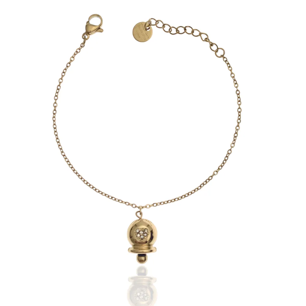 Campanello Smaltato-Bracciale in Acciaio con Chiusura - BAC-103-AA2699B