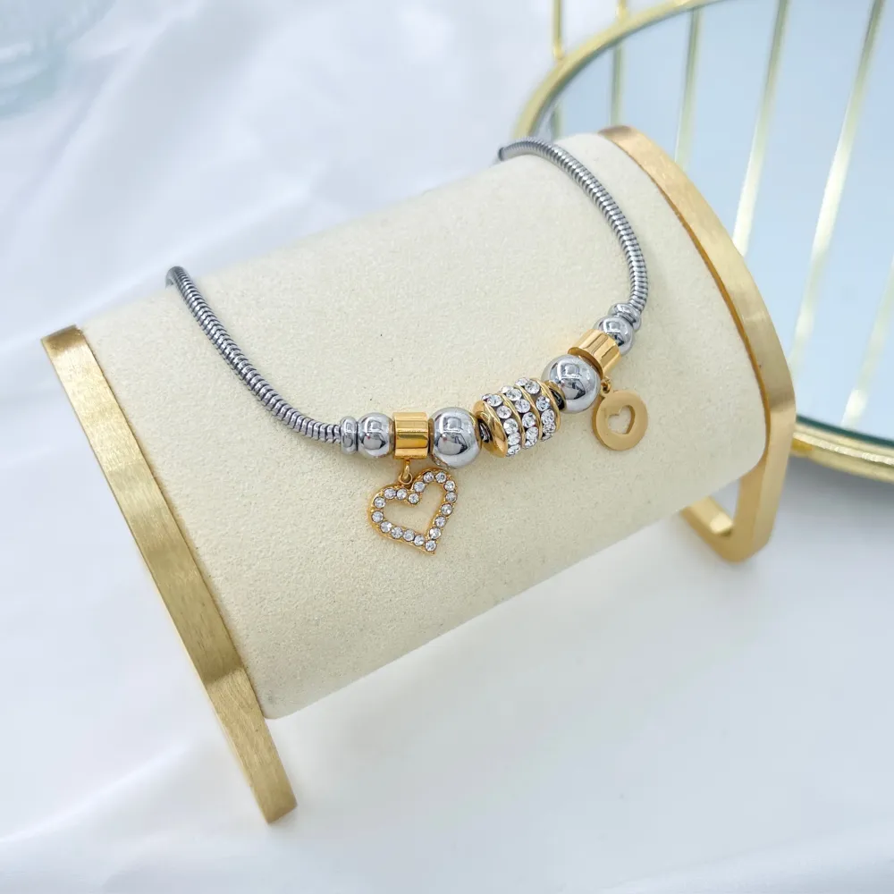 Charmes Cuore Vuoto-Bracciale in Acciaio - BAC-103-AA3636Bb