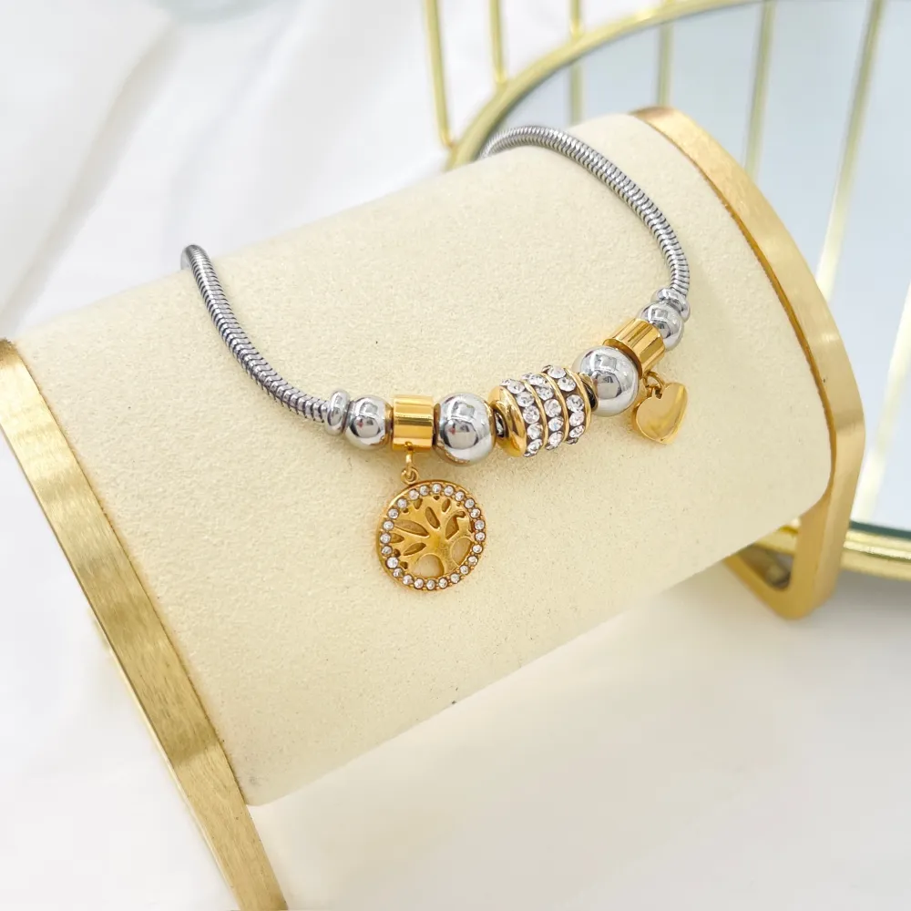 Charmes Albero della Vita-Bracciale in Acciaio - BAC-103-AA3636B