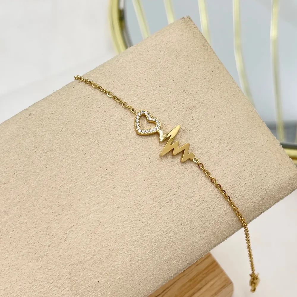 Battito Cuore-Bracciale in Acciaio con Chiusura - BAC-103-AA4169B