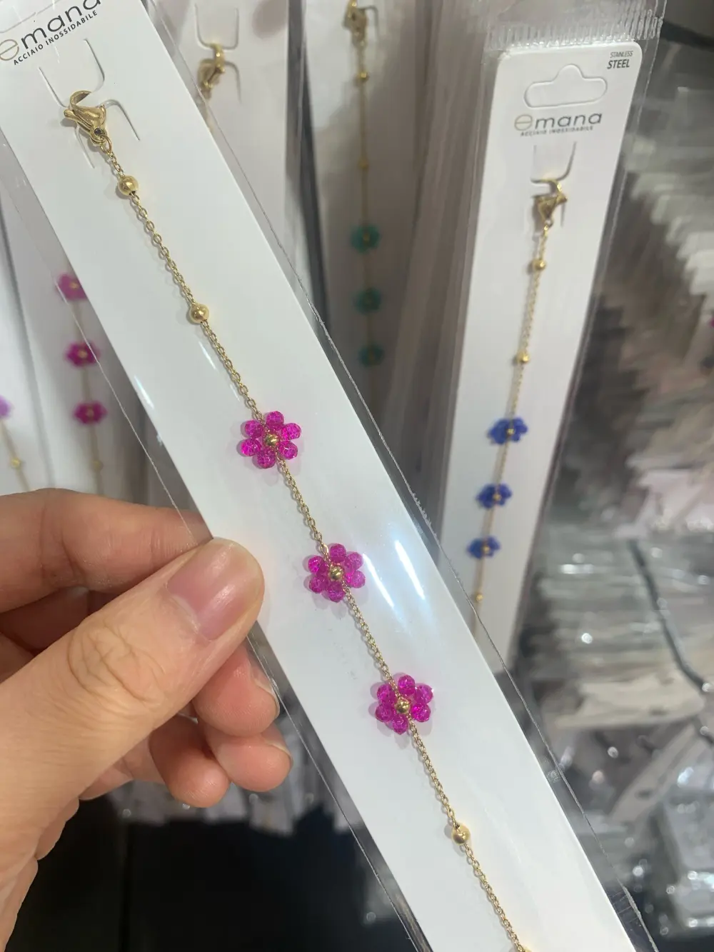 Fiore Margherita -Bracciale in Acciaio - BAC-103-AA66B