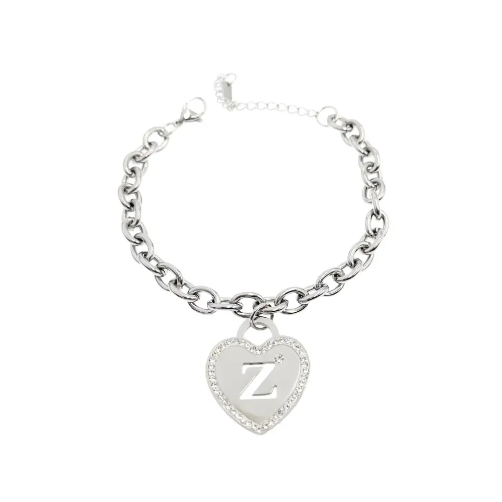 BAC1109-Iniziale Cuore - Bracciale in Acciaio - BAC413-1220