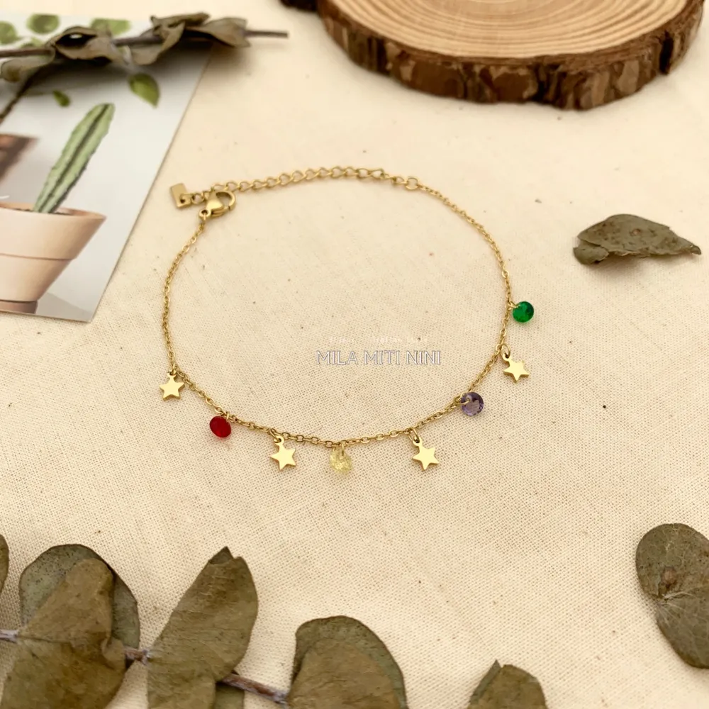 BAC413-1240-P.luci a Goccia-Bracciale in Acciaio - BAC413-1240