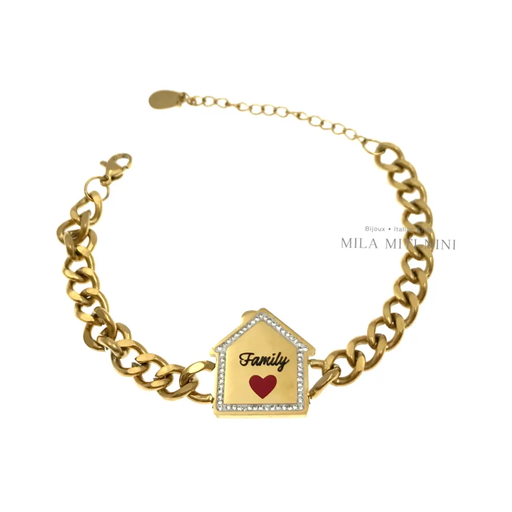 Casa Family-Bracciale in Acciaio con Chiusura - BAC413-1382