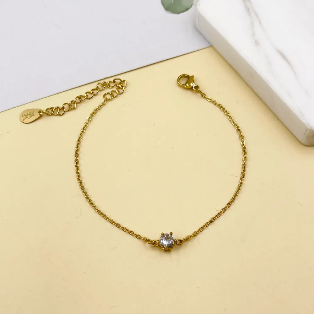 Punto Luce 5mm a 6Griffe-Bracciale in Acciaio con Chiusura - BAC-413-1804