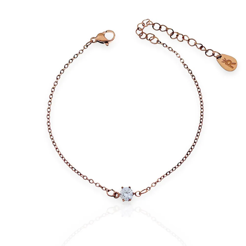 Punto Luce 5mm a 6Griffe-Bracciale in Acciaio con Chiusura - BAC-413-1804