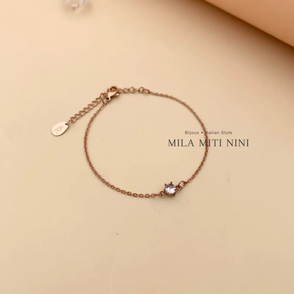 Punto Luce 5mm a 6Griffe-Bracciale in Acciaio con Chiusura - BAC-413-1804