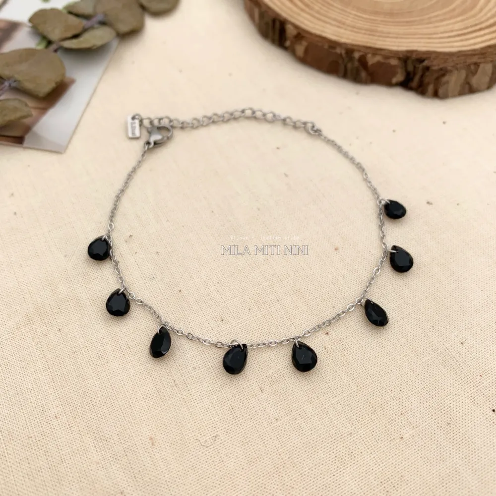 BAC413-2405-P.luci a Goccia-Bracciale in Acciaio - BAC413-2405