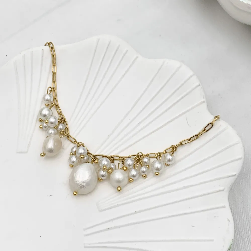 Perline Pendente-Bracciale in Acciaio - BAC-735-12