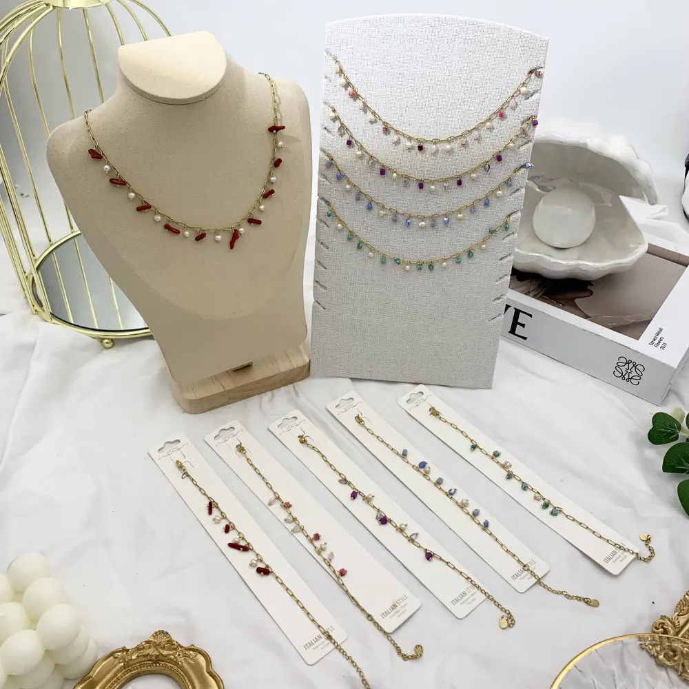 Perline Colorate-Bracciale in Acciaio - BAC-735-24