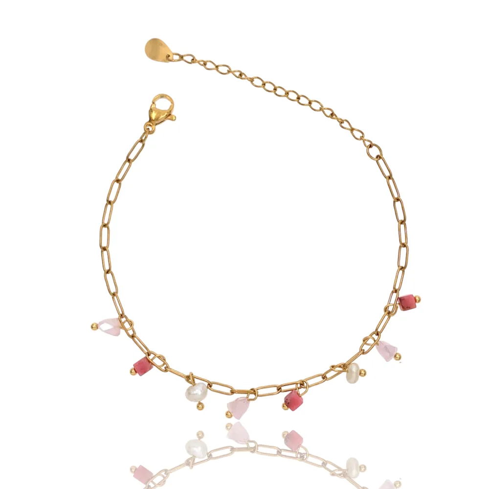 Perline Colorate-Bracciale in Acciaio - BAC-735-24