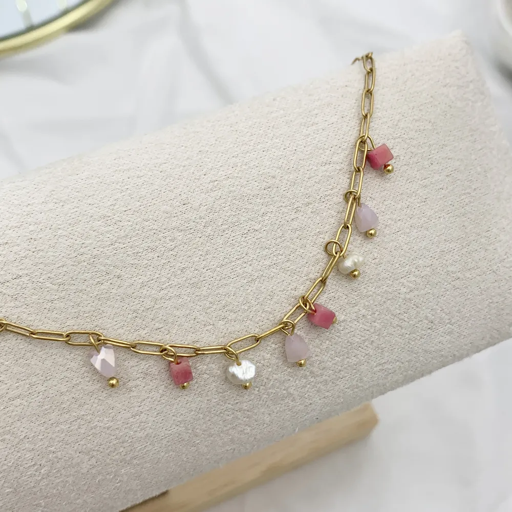 Perline Colorate-Bracciale in Acciaio - BAC-735-24