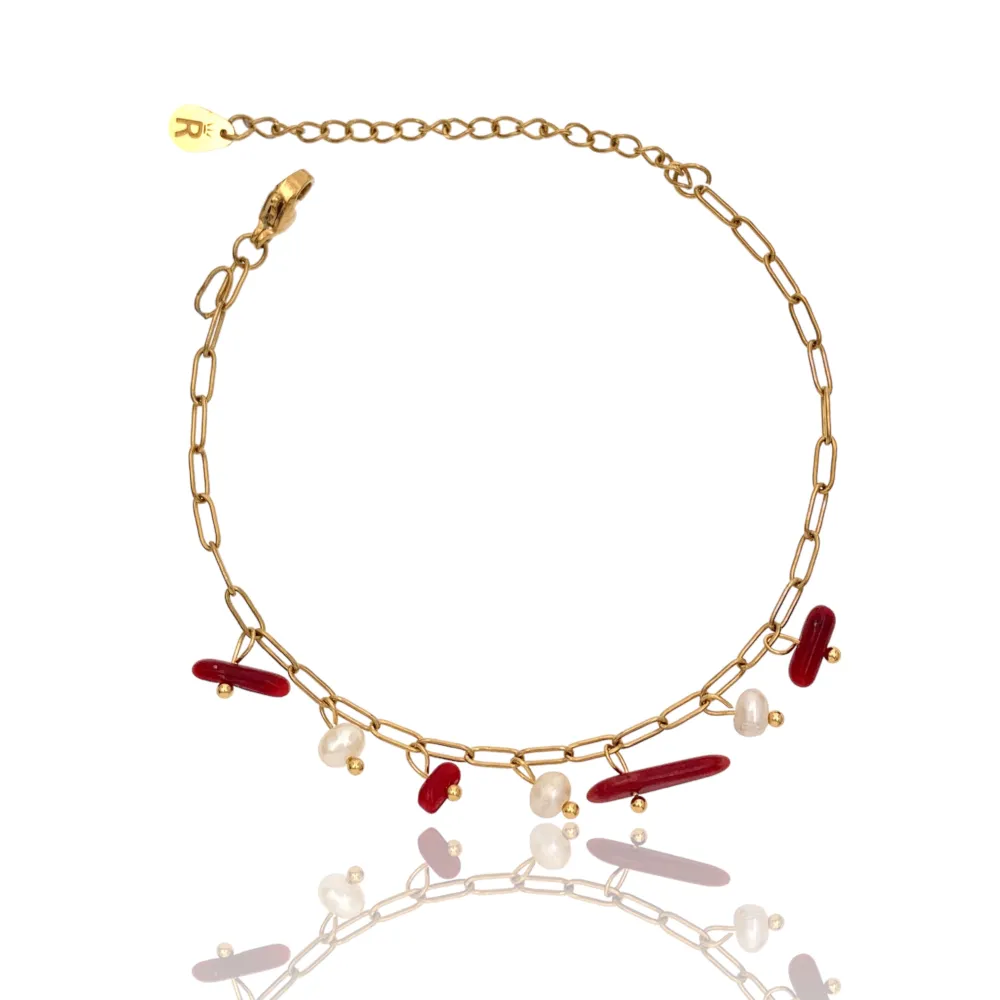 Perline Colorate-Bracciale in Acciaio - BAC-735-24