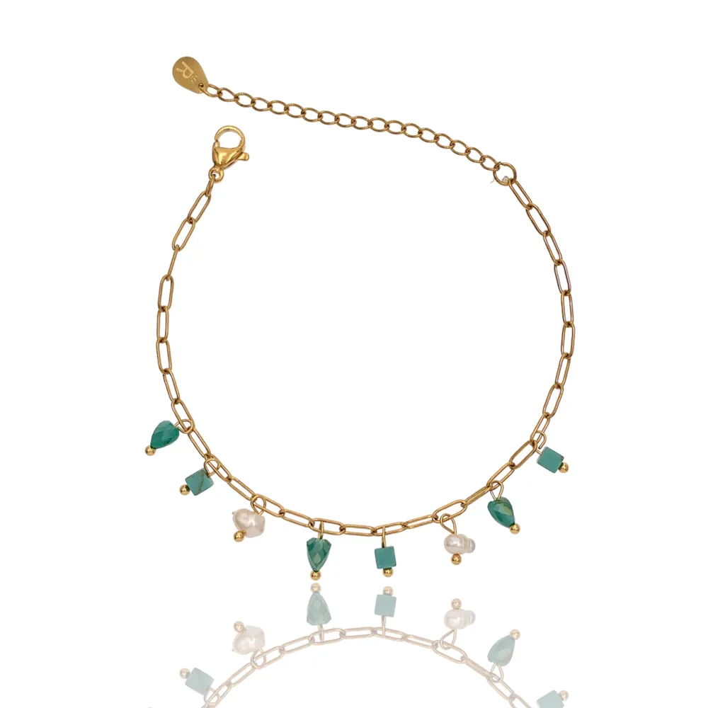 Perline Colorate-Bracciale in Acciaio - BAC-735-24