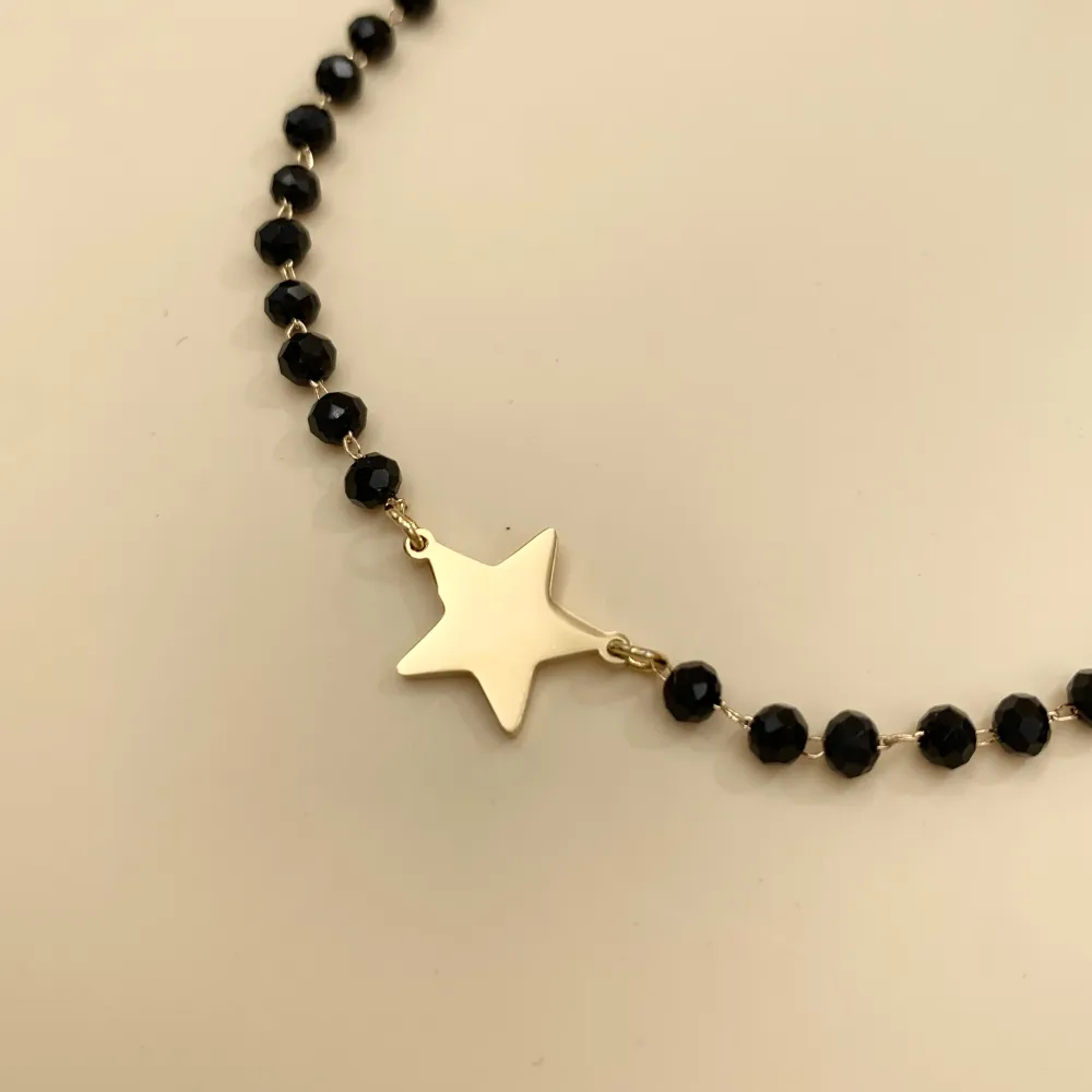 BAC7471-Rosario con Stella-Bracciale in Acciaio - BAC7471-Rosario con Stella-Bracciale in Acciaio