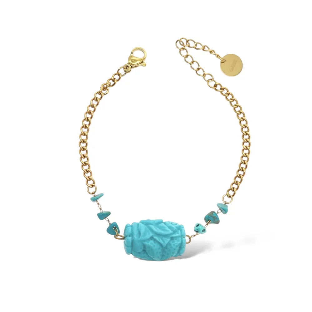 Ovale Fiore -Bracciale in Acciaio - BAC-765-15